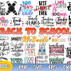 back to school bundle svg, teacher svg, 100th days of school, kids cut files for cricut