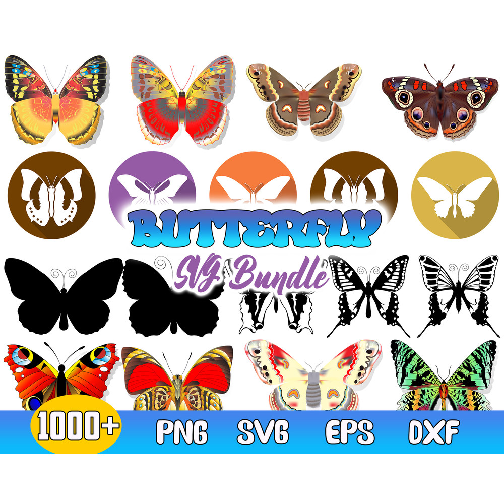 Butterfly Bundle Svg, Butterfly Svg, Butterfly Clipart, Butterfly Sublimation Svg.jpg