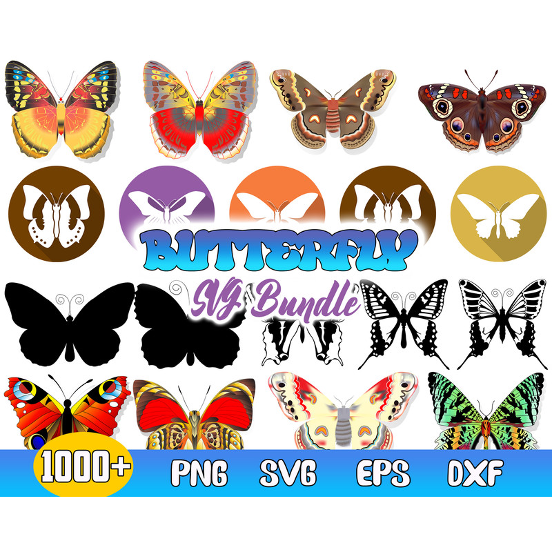 Butterfly Bundle Svg, Butterfly Svg, Butterfly Clipart, Butterfly Sublimation Svg.jpg