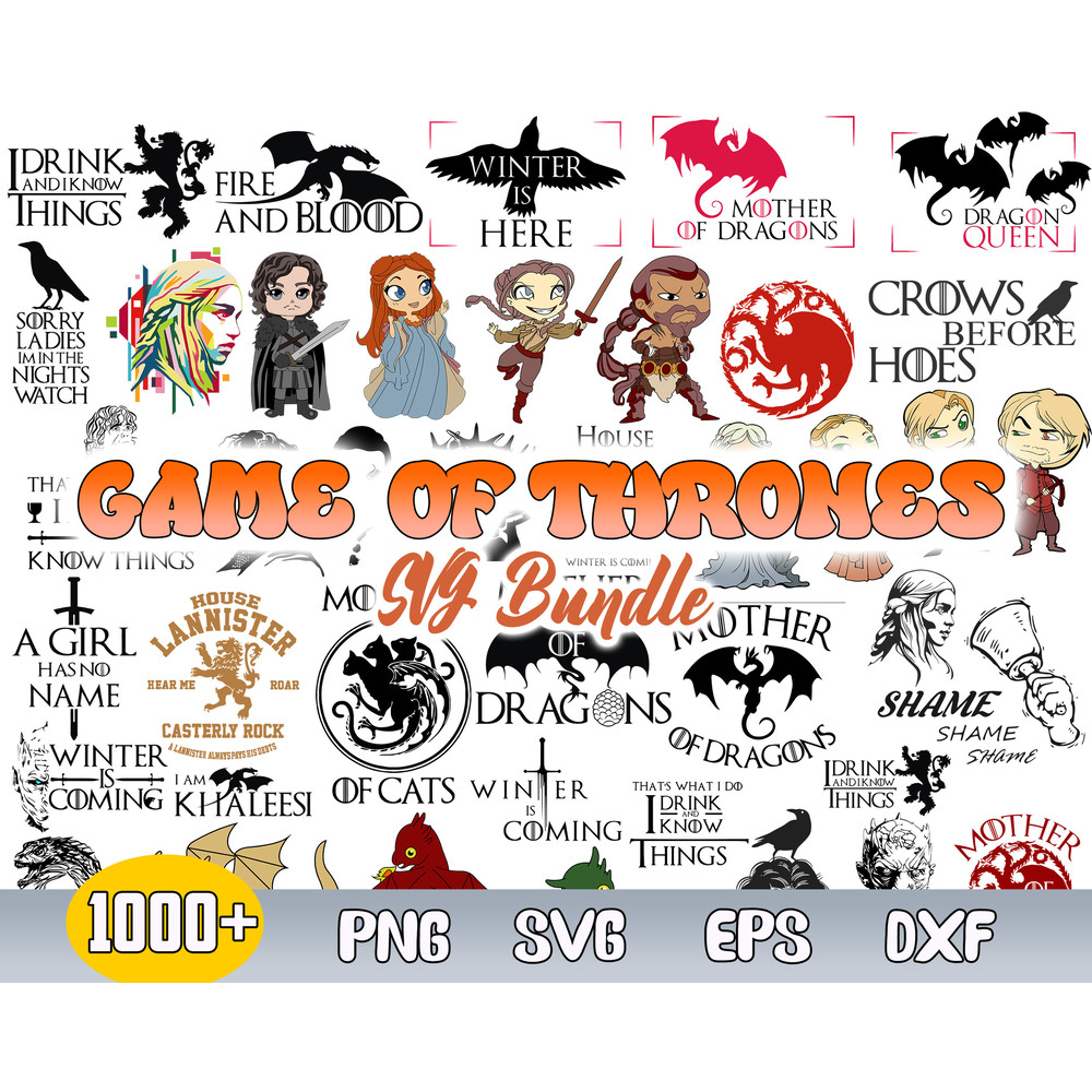 Game Of Thrones Bundle Svg, Game Of Thrones Big Svg, Fire And Blood Svg, Winter is coming Svg.jpg