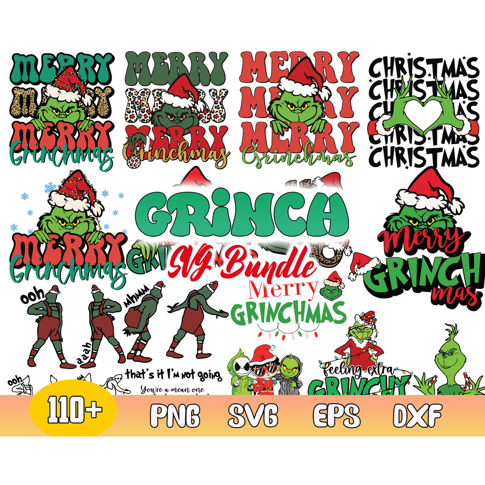 Grinchmas Bundle Svg, Grinch Christmas Svg, Merry Grinch Svg, Grinch Svg, Instant Download .jpg
