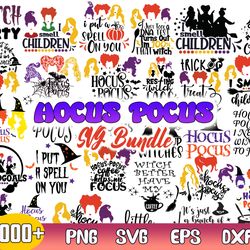 hocus pocus bundle svg, sanderson sister svg, halloween svg, png dxf eps file