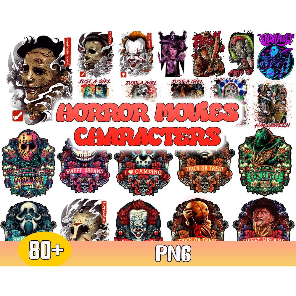Horror Movies Characters Bundle Svg, Horror Movies Svg Halloween Sublimation Svg.jpg