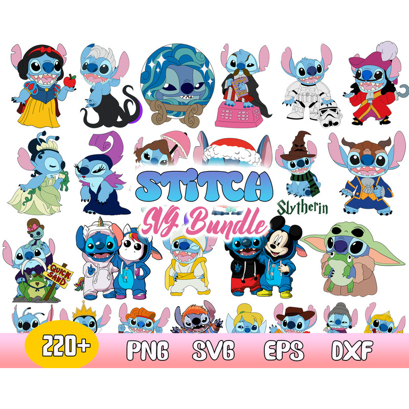 Stitch Halloween Bundle Svg, Stitch Svg, Stitch Vecto, Disney Clipart Bundle, Cricut, Instant Download.jpg