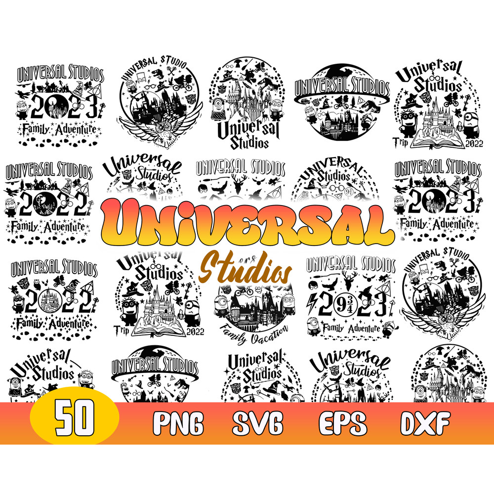 Universal Studios Bundle Svg, Magical Kingdom Svg, Universal Trip Svg, Family Vacation Svg.jpg