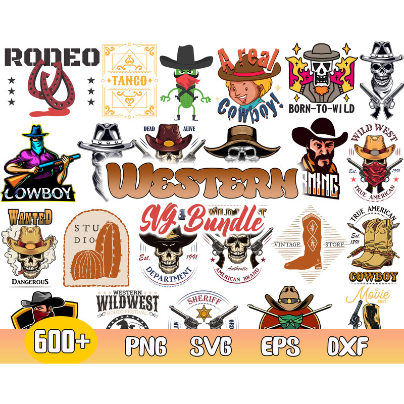 Western Svg Bundle, Retro Cowboy Skull Svg, Cowboy Skull, Cowboy Svg, Png Dxf Eps File.jpg