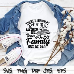 id rather be than with my family out at sea digital file,cruise life svg, summer trip, family gift, vacation svg, png
