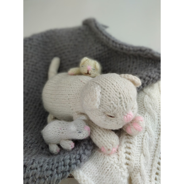 Toy cat knitting pattern PDF Knitted animal pattern.jpg