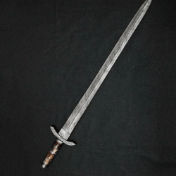 Damascus Steel Swords, Hunting Swords, Double Edges, Battle Ready Sword