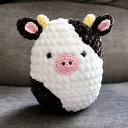Crochet Cow Squishmallow Plushie PDF PATTERN