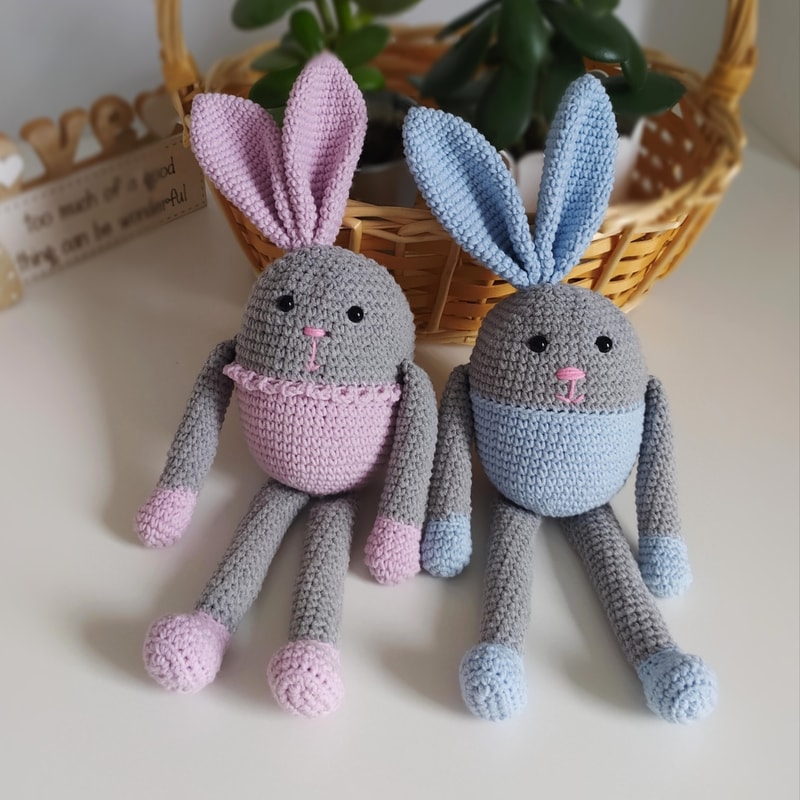 Bunny crochet pattern, amigurumi bunny pattern Plush toys cr | Inspire ...