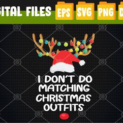 I Don't Do Matching Christmas But I Do Couple Xmas Svg, Eps, Png, Dxf, Digital Download