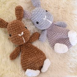 Crochet bunny lovey pattern Plush bunny snuggler Crochet snuggler pattern Crochet Easter bunny pattern Bunny crochet