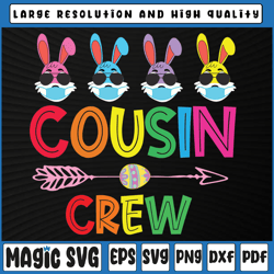 cousin crew svg, cute easter bunny rabbits svg, easter svg, kids shirt design, easter, sublimation download
