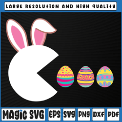 video game bunny eggs svg, easter gamer kids svg, bunny eggs easter svg, easter, sublimation download