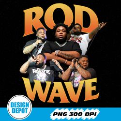 Rod Wave Tour Png, Rod Wave Vintage 90s Png , Rod Wave Graphic Png, Rod Wave merch
