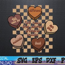 black history month ,the same heart inside melanin afro svg, eps, png, dxf, digital download