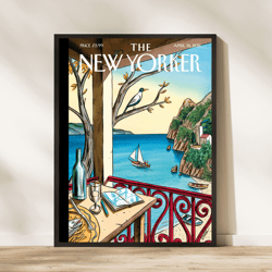 the new yorker magazine cover print april 18 2011, the new yorker poster, magazine cover, aesthetic room decor