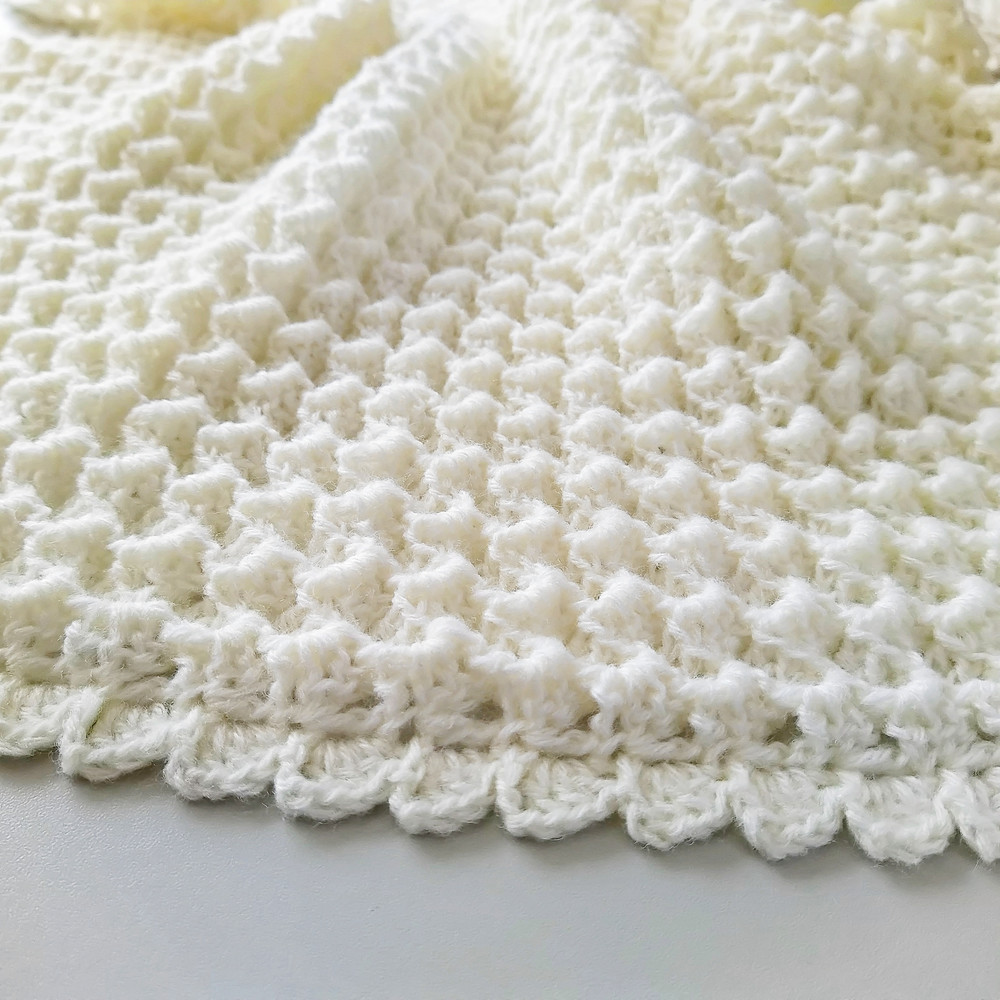 white crochet baby blanket patternjpg