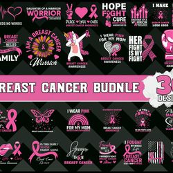 Breast Cancer Designs Bundle - SVG, PNG, DXF, EPS Files For Print And Cricut
