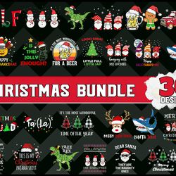 Christmas Designs Svg Bundle - SVG, PNG, DXF, EPS Files For Print And Cricut