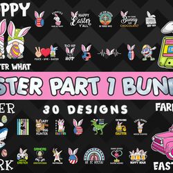 Easter Bundle Part 1 - SVG, PNG, DXF, EPS Files For Print And Cricut