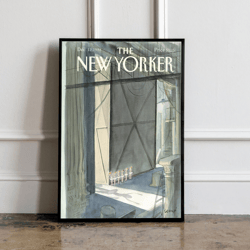 the new yorker magazine cover print december 12 1988, the new yorker poster, magazine cover, aesthetic room decor