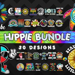Hippie Bundle Part 3 - SVG, PNG, DXF, EPS Files For Print And Cricut