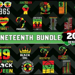 Juneteenth Graphic Bundle - SVG, PNG, DXF, EPS Files For Print And Cricut