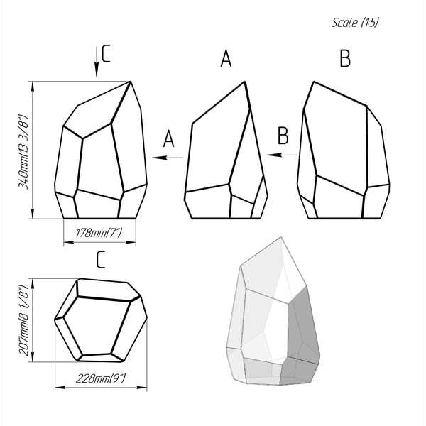 Project 498. Stained glass printable pattern. Brillant3d | Inspire Uplift