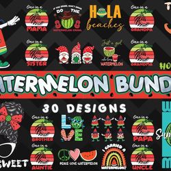 Watermelon Svg Bundle - SVG, PNG, DXF, EPS Files For Print And Cricut