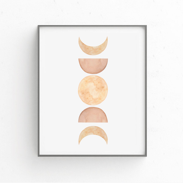 Moon phases print