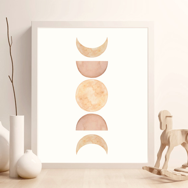 Moon phases art