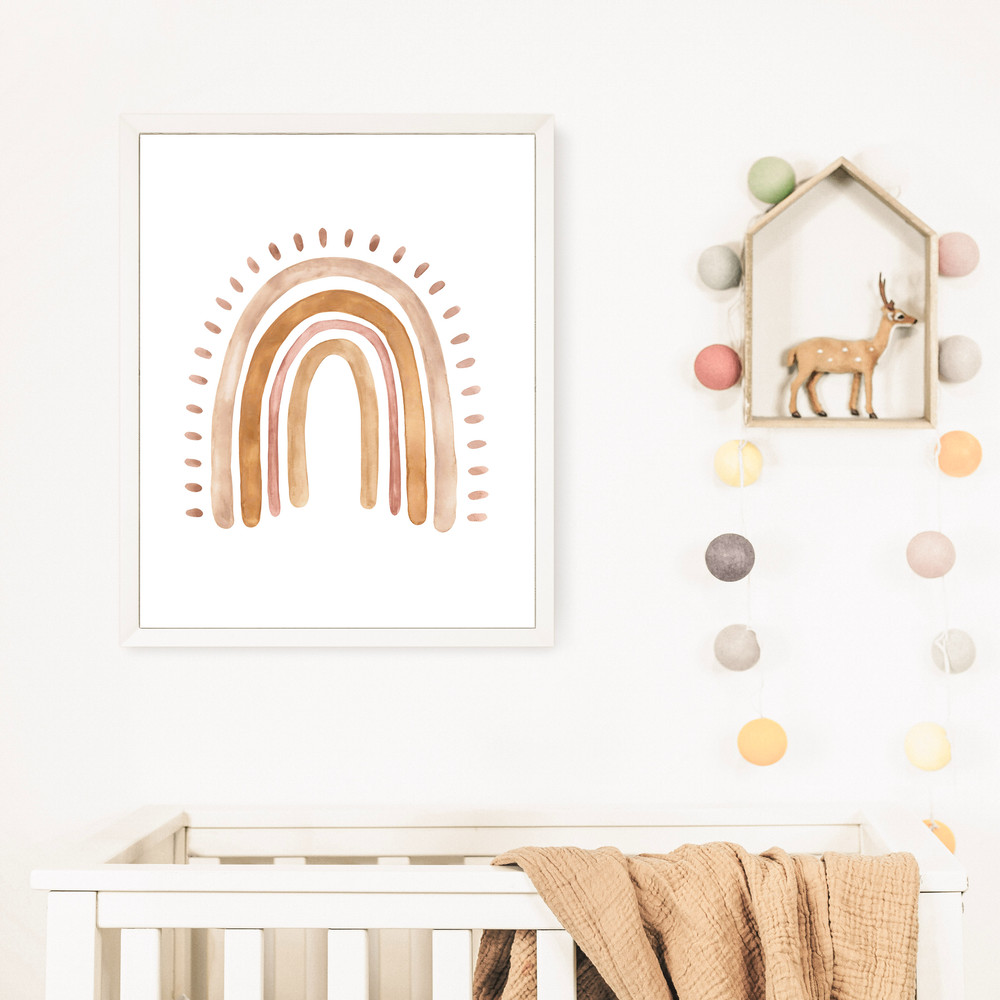 bohemian rainbow print