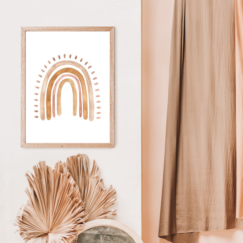 bohemian nursery print