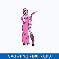 scream sexy ghostface svg, scream svg, halloween svg, png dxf eps file