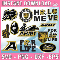 13 files army black kinght svg bundle, ncaa teams svg, ncaa svg, sport bundle instant download