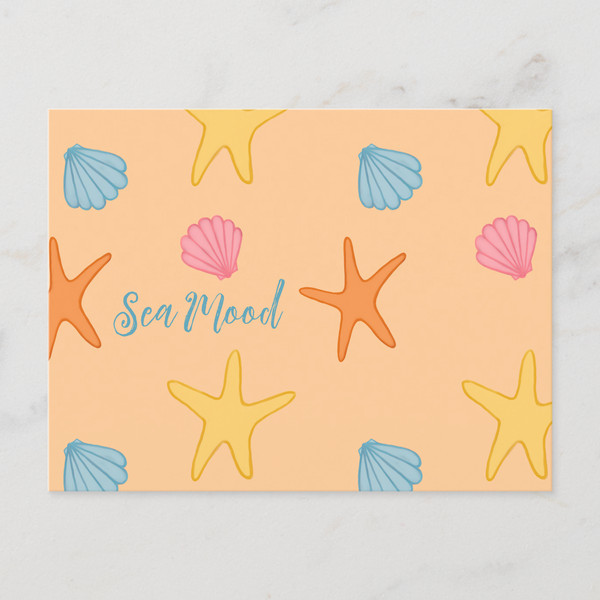 Zazzle - Mockup - Beach Summer Shells and Sea Stars Holiday Postcard.png