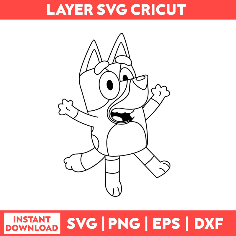 Bluey svg, Blue Dog svg, Bluey Dog Birthday svg, Blue Dog Family PNG, Instant Download 64.jpeg