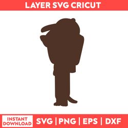 bluey svg, blue dog svg, bluey dog birthday svg, blue dog family png, instant download 98