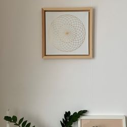 Mandala Torus symbol | Sacred geometry decor | Spiritual minimalist painting