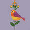 Cute Bird cross stitch pattern-3