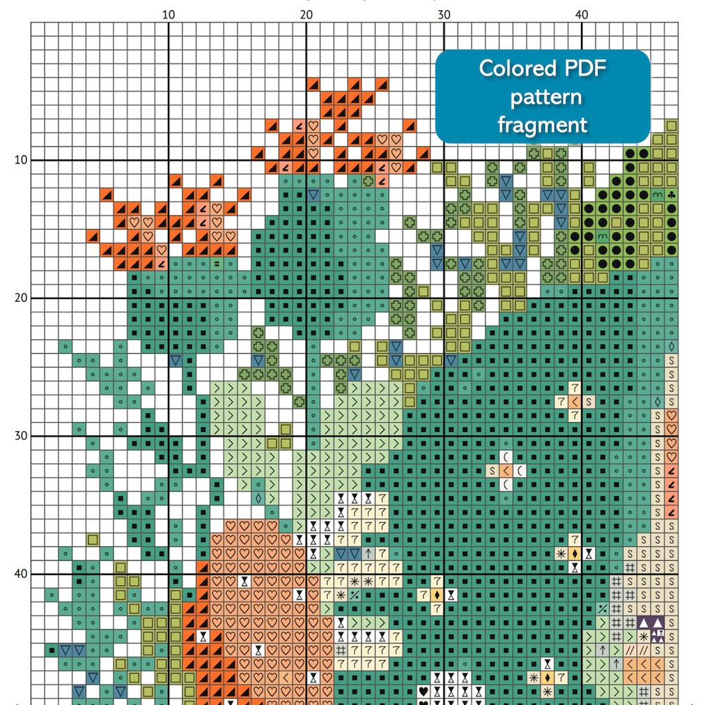 2 Spring Easter baby bunny with Easter eggs and daisy flowers cross stitch PDF pattern created for Creative cross stitch shop for cozy home decor and gift.jpg