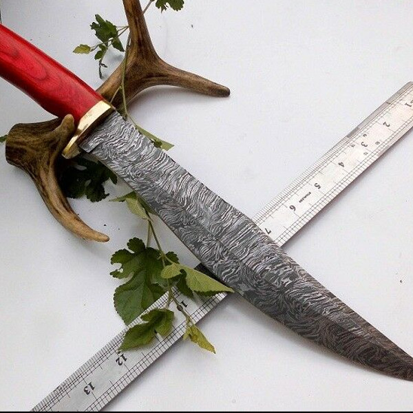 damascus-steel-custom-handmade-hunting-knife-bowie-16-inch-wooden-handle.png