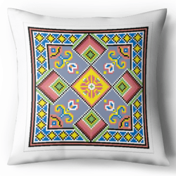 Digital - Vintage Cross Stitch Pattern Pillow - Ornament - Cushion Cross Stitch