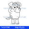 BLUEY characters Cartoon,Birthday Party Digital, PNG, png files for sublimation, BL79.jpeg