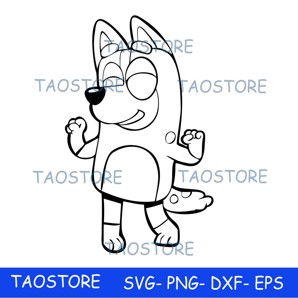 Bluey SVG , Bluey Cut Files for Cricut, Bluey, Bluey PNG, Bluey Layered Svg, Bluey Birthday Svg, BL11.jpeg