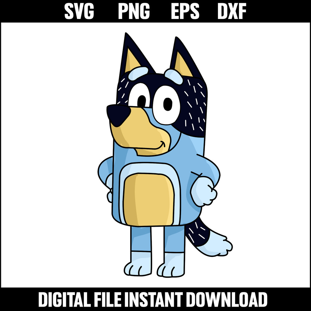 Bluey svg, Blue Dog Birthday svg, Blue Dog Family PNG, Blue Dog Character Png, CT03.jpeg