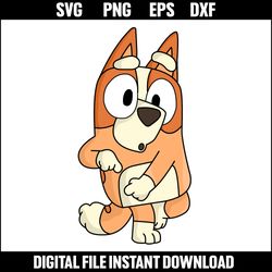 bluey svg, blue dog birthday svg, blue dog family png, blue dog character png, ct04