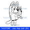 Bluey SVG , Bluey Cut Files for Cricut, Bluey, Bluey PNG, Bluey Layered Svg, Bluey Birthday Svg, BL14.jpeg